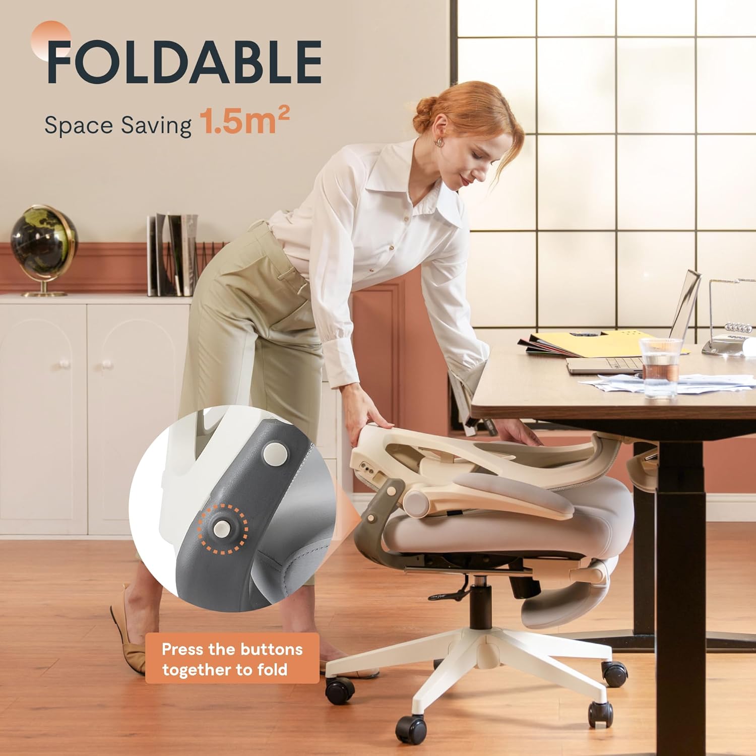 Ergonomic Mesh Office Chair with Headrest