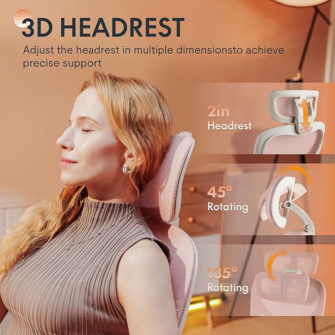 Ergonomic Mesh Office Chair with Headrest