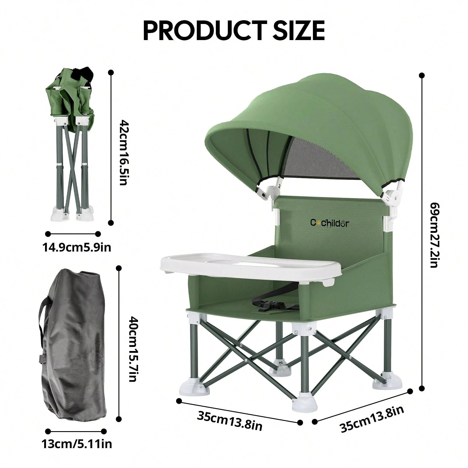 👶 3-in-1 Portable Baby Chair