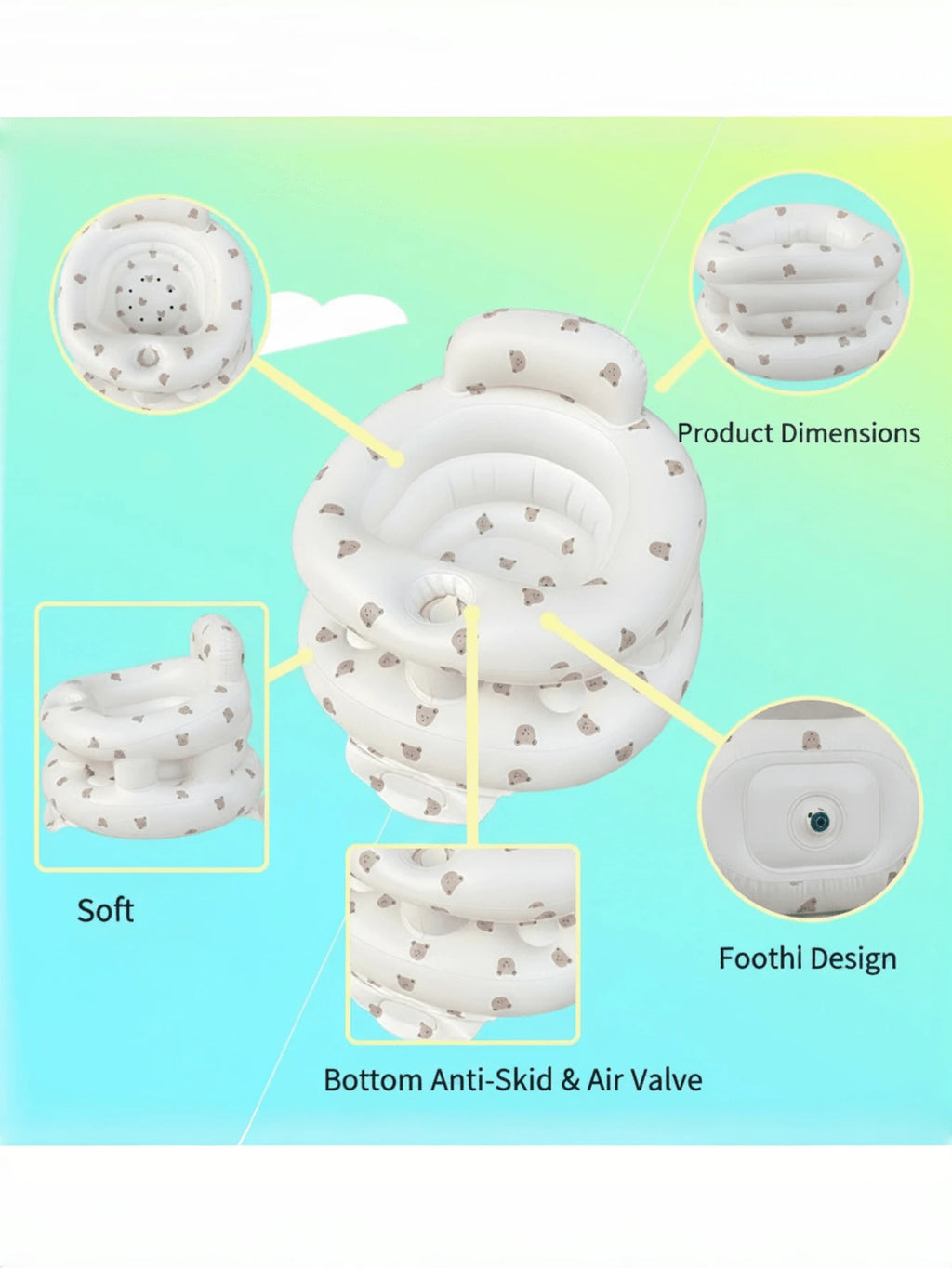 👶 Inflatable Baby Seat Chair